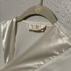 Victoria's Secret Cream Satin Wrap